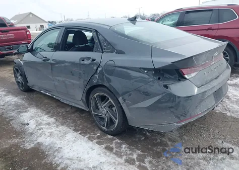 2023 Hyundai Elantra N Line z USA, uszkodzony, nr VIN KMHLR4AFXPU619829